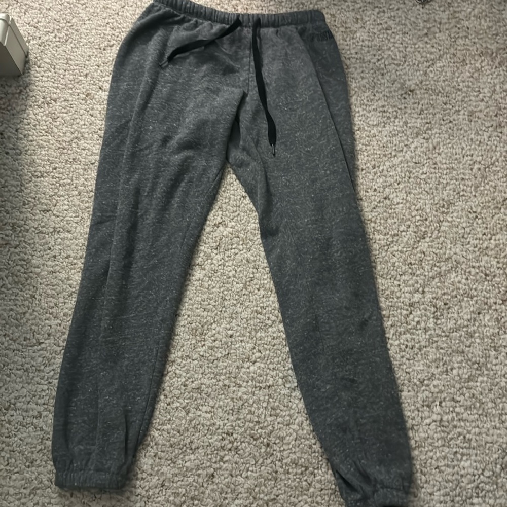 Pink cotton tie joggers